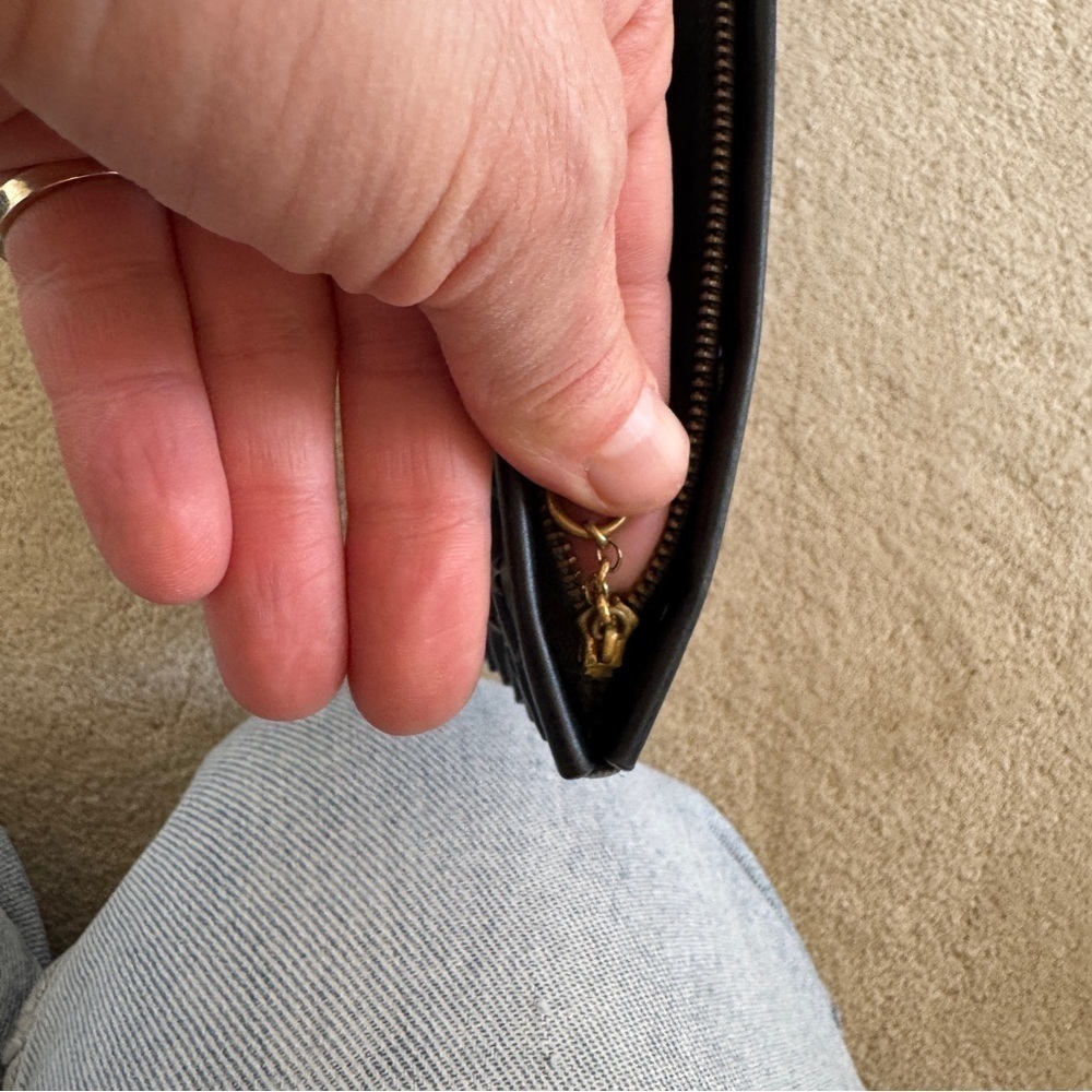 Vintage Black Woven Clutch - Picture 6 of 8